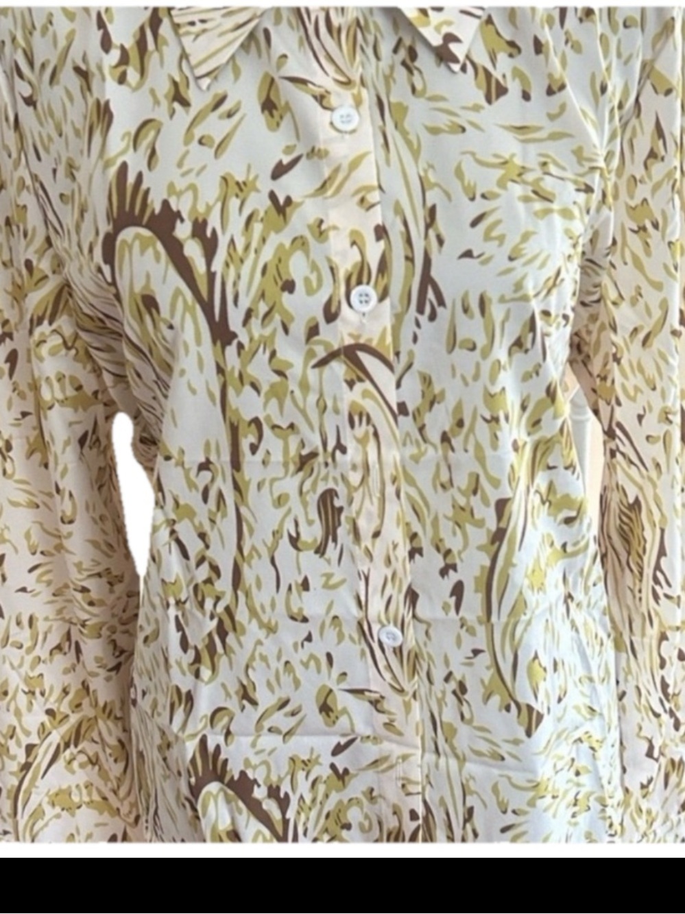 Elegant Abstract Print Women's Top - Picture 4 of 4